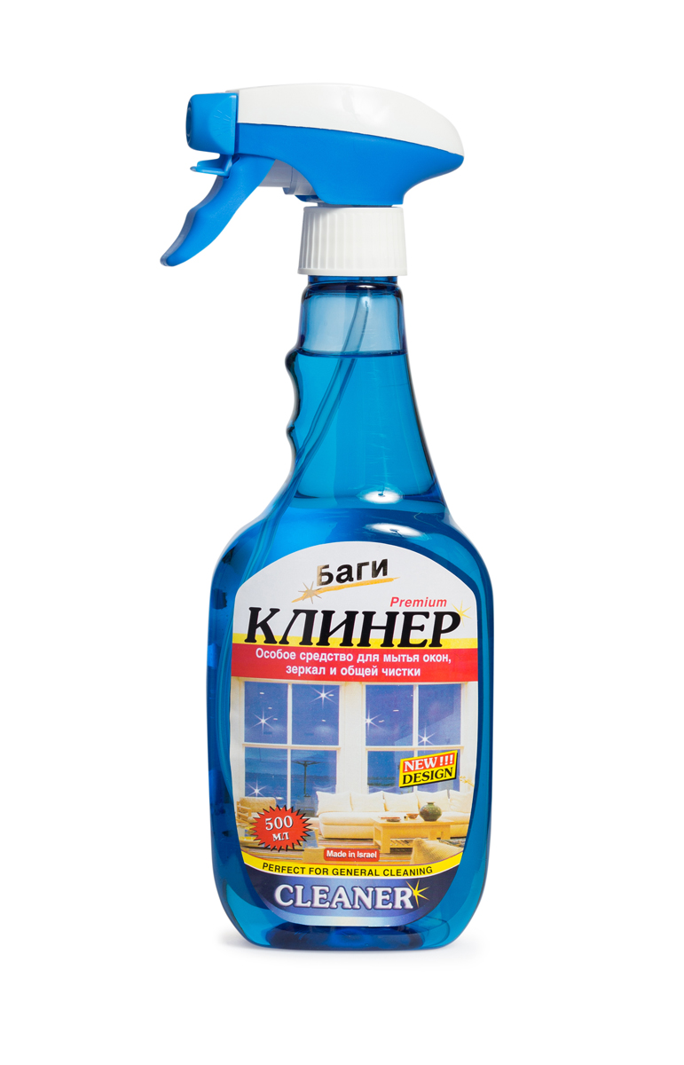 Средство для мытья окон и общей чистки Bagi Клинер Спрей, 500 млH-208320-0 Средство для мытья окон и общей чистки Bagi Клинер Спрей, 500 млH-208320-0Клинер спрей - это эффективное средство для удаления пятен, грязи, следов от пальцев при мытье окон, жалюзи, пластиковой мебели, общей уборки помещений. Нейтрализует неприятные запахи, оставляет освежающий аромат.Способ применения: Открыть предохранитель и распылить жидкость по поверхности. Затем сразу же протрите поверхность бумажным полотенцем или сухой салфеткой, не оставляющей ворсинок. Для получения наилучшего результата используйте Чудо Бумагу Супер Блеск и Чудо Тряпку Баги.Меры предосторожности: Для людей с чувствительной кожей рекомендуется пользоваться защитными перчатками. Препарат не годится для употребления в пищу. Хранить в недосягаемом для детей месте. В случае попадания в глаза, немедленно промыть проточной водой. Если вы проглотили средство, необходимо выпить воды и обратиться к врачу.Состав: активизированные вещества, изопропанол, ароматизатор.Товар сертифицирован.