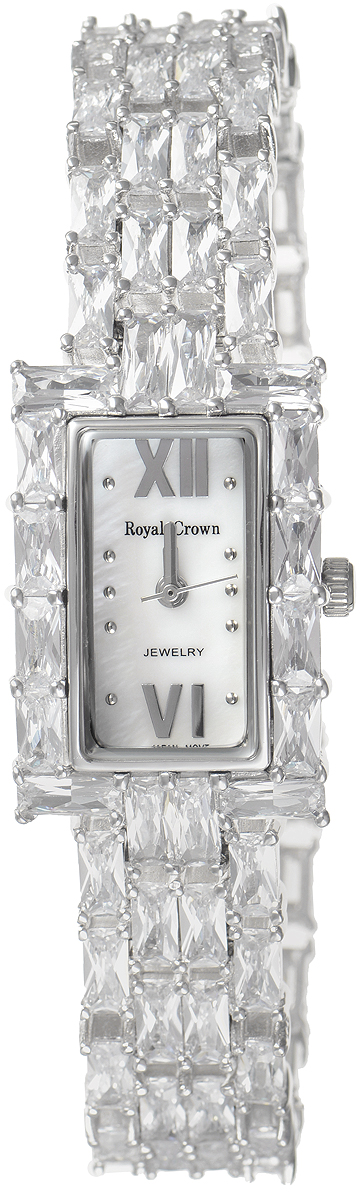 Часы наручные женские Royal Crown, цвет: серебристый. 3793B-RDM-5