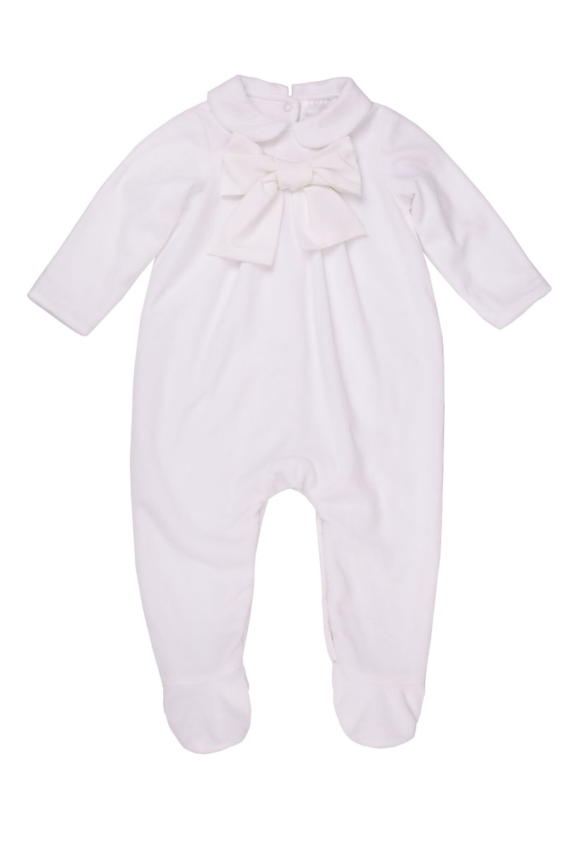 Комбинезон детский Gulliver Baby, цвет: белый. 216GBUNC5302. Размер 3/6мес216GBUNC5302 Комбинезон детский Gulliver Baby, цвет: белый. 216GBUNC5302. Размер 3/6мес216GBUNC5302Нарядный велюровый комбинезон с крупным бантом вполне может служить изделием для выписки новорожденного. Мягкая хлопковая подкладка создаст уют и тепло, белый велюр подчеркнет торжественность момента! Если вы хотите купить комбинезон для выписки или знакомства младенца с родственниками и друзьями, эта элегантная модель - прекрасный выбор!