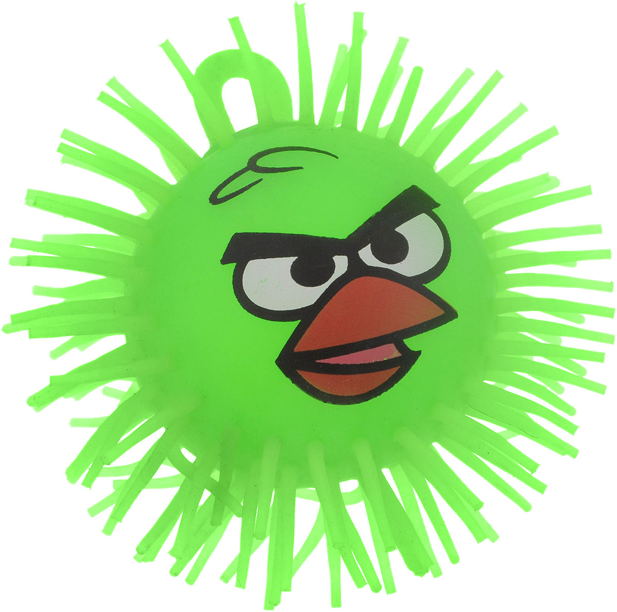 1TOY Игрушка-антистресс Ё-Ёжик Злая птичка цвет зеленый диаметр 12 см