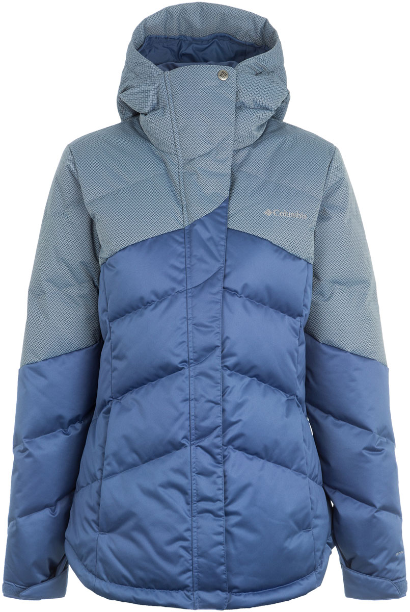 Пуховик женский Columbia Powder Summit II Down Jacket, цвет: синий. 1558081-508. Размер L (48)1558081-508 Пуховик женский Columbia Powder Summit II Down Jacket, цвет: синий. 1558081-508. Размер L (48)1558081-508Теплый и изящный женский пуховик прекрасно подойдет для повседневной носки в холодное время года. Технология Omni-Heat обеспечивает уникальную температурную регуляцию тела, излишнее тепло и влага отводятся наружу, не вызывая перегревания. Не отстегивающийся регулируемый капюшон, регулируемые манжеты, боковые карманы на молнии делают куртку более комфортной в использовании. Внешняя сторона пуховика дополнена двумя карманами. На груди расположен вышитый логотип бренда.