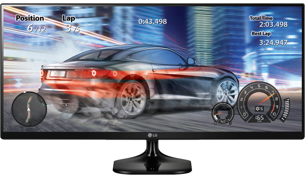 LG 25UM58-P, Black монитор25UM58-P LG 25UM58-P, Black монитор25UM58-PМонитор LG 25UM58-P оснащен широким экраном формата 21:9, он позволяет по-настоящему окунуться в происходящее на экране благодаря более широкому обзору. Использование качественной IPS матрицы гарантирует отсутствие цветовых искажений.Предустановленные режимы изображения - Режим Игра, Режим FPS и Режим RTS - помогают оптимально настроить изображение на экране, исходя из специфики игрового жанра. Быстрое переключение между игровыми режимами доступно из меню Quick Circle.Функция Стабилизатор черного поможет улучшить видимость даже в самых темных игровых сценах. Дополнительно технология Dynamic Action Sync позволяет сделать игровой процесс более динамичным и захватывающим, минимизируя лаги и задержки вывода сигнала.Использование IPS матрицы и поддержка >99% цветового поля sRGB позволяет минимизировать возможные цветовые потери для максимально эффективной работы с графикой и фото.Функция Экранного меню облегчит настройку монитора, позволяя использовать для конфигурации настроек вместо физических кнопок обычную мышь. Предустановленные режимы изображения помогут быстро переключиться между режимами изображения, а также настроить специфический режим для выбранного программного обеспечения.