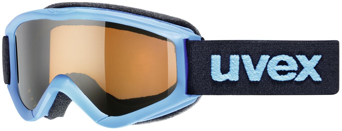 Маска горнолыжная детская Uvex Speedy Pro, цвет: синий3819-4012 Маска горнолыжная детская Uvex Speedy Pro, цвет: синий3819-4012Детская горнолыжная маска Uvex Speedy Pro с одинарными линзами цилиндрической формы подойдет для катания в туманную или облачную погоду, а также при искусственном освещении. Модель разработана специально для детей и подростков. Поликарбонатная линза усиливает контрастность и не запотевает благодаря покрытию Supravision. В модели также предусмотрены удобный уплотнитель и вентиляция.Технология 100% UVA- UVB- UVC-PROTECTION гарантирует защиту от УФ-лучей. Маска совместима со шлемом.
