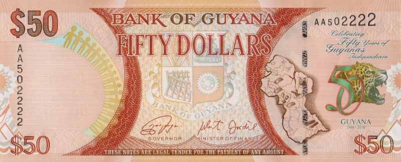 Банкнота номиналом 50 долларов 
