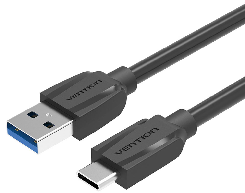 Vention VAS-A47-B100 Black Edition USB Type C M/USB 3.0 AM, Black кабель (1 м)