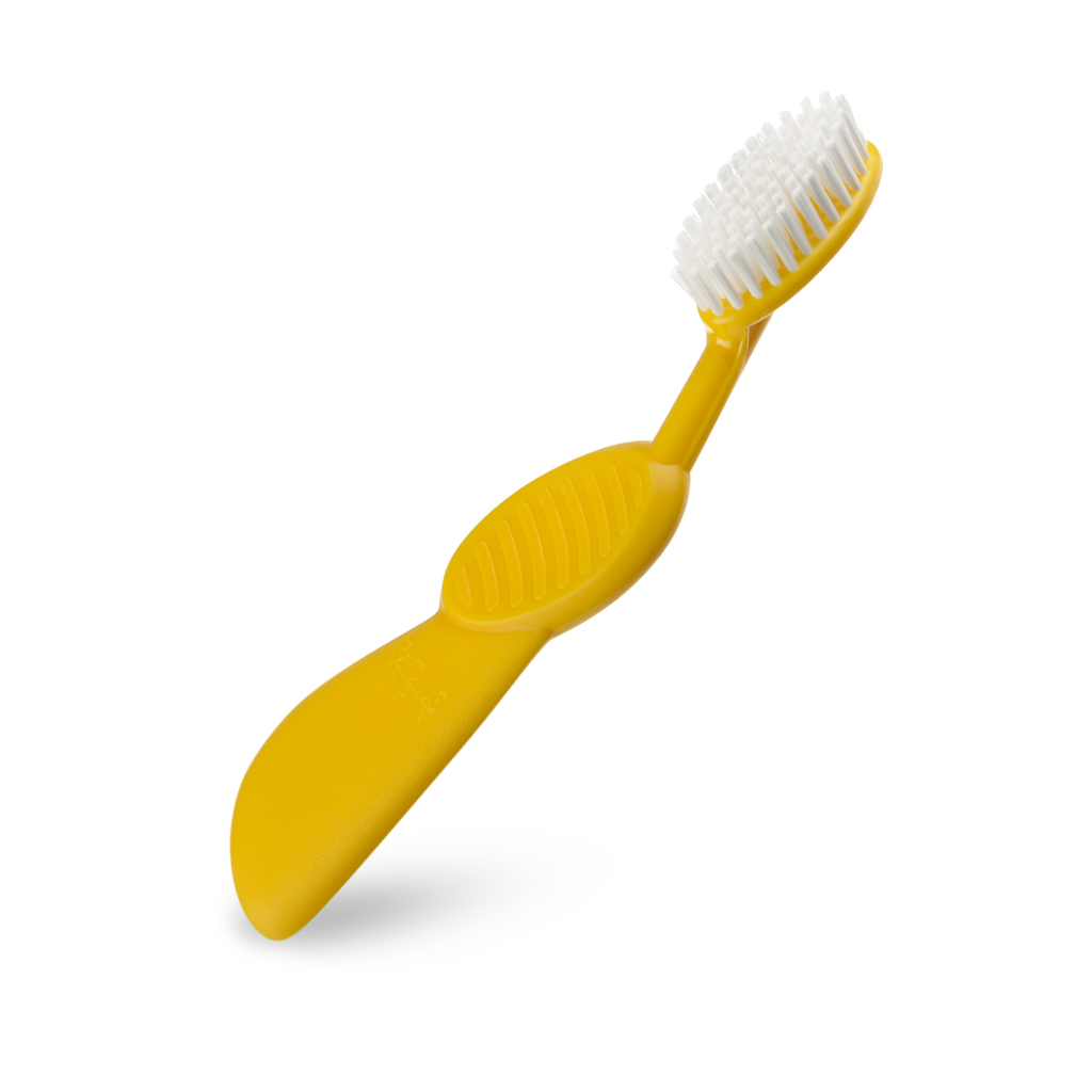 Radius, Зубная щетка для взрослых Scuba/ Toothbrush Scuba/ желтая с белой щетиной для левшей