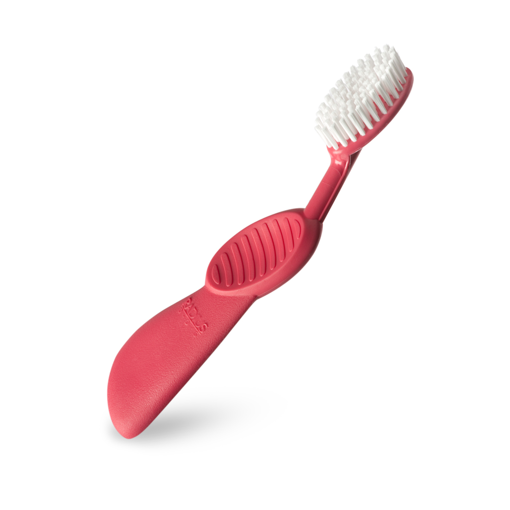 Radius, Зубная щетка для взрослых Scuba/ Toothbrush Scuba/ арбузная с белой щетиной для левшей