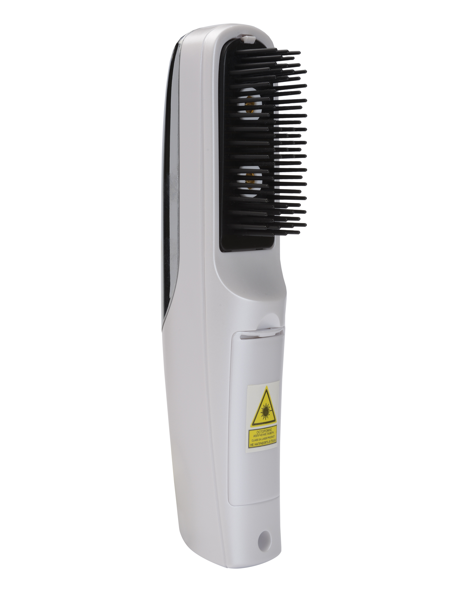 Gezatone HS586 Прибор для массажа кожи головы Laser Hair1301092S Gezatone HS586 Прибор для массажа кожи головы Laser Hair1301092SВ лазерной щетке Gezatone Laser Hair применяется лазерное излучение в сочетании с вибромассажем, эти две методики успешно применяются для различных целей, в том числе для восстановления волосистой части головы. Воздействие «мягким» лазером с низкой интенсивностью излучения стимулирует волосяной фолликул на производство волоса, в результате волосы лучше растут и меньше выпадают, активизируются фолликулы, находящиеся в «спящем» состоянии. Но этим действие лазера не ограничивается, ведь именно низкоинтенсивный лазер запускает процесс восстановления энергетических процессов, то есть клетки восполняют дефицит энергии, укрепляя волосы, делая их более гладкими и блестящими.Лазерное излучение оздоравливает кожу, препятствуя появлению перхоти, снижает повышенную выработку кожного сала, улучшает выработку витамина D, который необходим волосам. Глубокий вибрационный массаж мягко и нежно стимулирует местный кровоток и лимфоток, снимает спазм сосудов головы, что приводит к снятию болевых синдромов, избавлению от стресса и усталости. Благодаря вибромассажу волосяные луковицы активно насыщаются кислородом, получают больше питательных веществ, и, как следствие, продуцируют более здоровый волос. Кроме того, лазерная расческа для волос оказывает расслабляющее действие, это превосходный массаж головы после тяжелого дня. Купить лазерную расческу стоит и в профилактических целях, ведь она прекрасно улучшает качество волос, укрепляет их изнутри, делая волосы более упругими, сильными и блестящими! Щётка работает от батареек. Комплектация: 1. Лазерная щетка - 1 шт. 2. Инструкция по эксплуатации - 1 шт. Замечание: элементы питания не входят в комплект поставки.