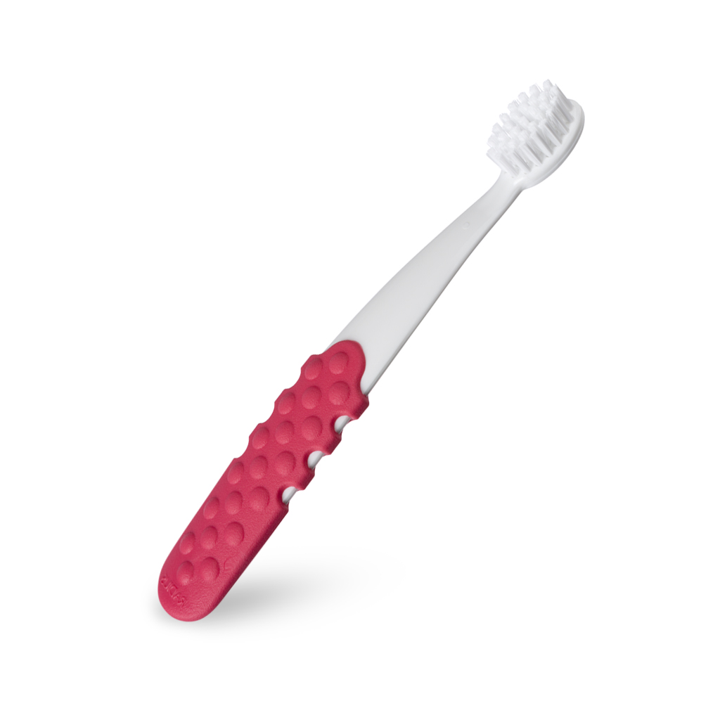 Radius щетка зубная детская ,Toothbrush, Totz Plus c 3 летбело-розоваямягкаяR005225 Radius щетка зубная детская ,Toothbrush, Totz Plus c 3 летбело-розоваямягкаяR005225Зубная щетка обеспечивает рот чистым. Мягкая, широкая головка с веерной щетиной помогает улучшить здоровье десен, массируя десны во время чистки. Эргономичная ручка обеспечивает спокойную хватку, что снижает давление на зубы, помогает защитить десны. Широкий спектр – чистка зубов и массаж десен одновременно. Щетина отполирована и конец закруглен.