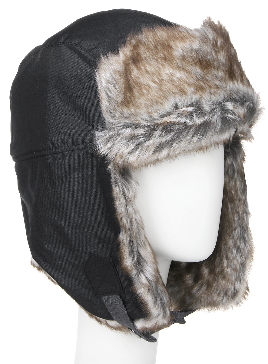Шапка-ушанка Columbia Nobel Falls II Trapper, цвет: черный. 1626731-010. Размер L/XL (58/59)1626731-010 Шапка-ушанка Columbia Nobel Falls II Trapper, цвет: черный. 1626731-010. Размер L/XL (58/59)1626731-010Теплая шапка-ушанка Columbia Nobel Falls II Trapper выполнена из высококачественного полиэфира с подкладкой из акрила с добавлением полиэфира. Дополнена шапочкатехнологией Omni-Shield, которая защищает от легкого дождя и пятен в любой ситуации. Модель оформлена хлястиками с кнопками-застежками на ушах. Они позволяют поднять ушки наверх или зафиксировать модель под подбородком. Дополнено изделие отделкой из искусственного меха. Уважаемые клиенты! Обращаем ваше внимание на тот факт, что размер, доступный для заказа, является обхватом головы.