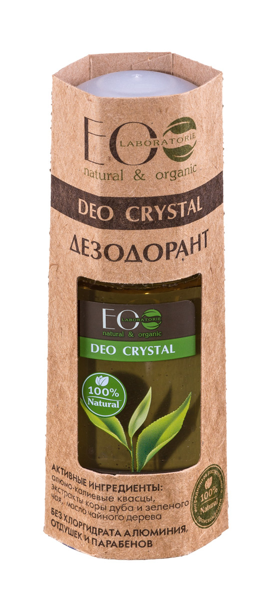 EcoLab ЭкоЛаб Дезодорант для тела Deo Crystal Кора дуба и зеленый чай 50 мл4627089430939 EcoLab ЭкоЛаб Дезодорант для тела Deo Crystal Кора дуба и зеленый чай 50 мл4627089430939Натуральный дезодорат обладает всеми достоинствами антиперсперанта (нормализует потоотделение и нейтрализует запах), не забтвает поры, безопасен и полезен для кожи. Активные ингредиенты: алюмо-калиевые квасцы, экстракты коры дуба и зеленого чая, масло чайного дерева