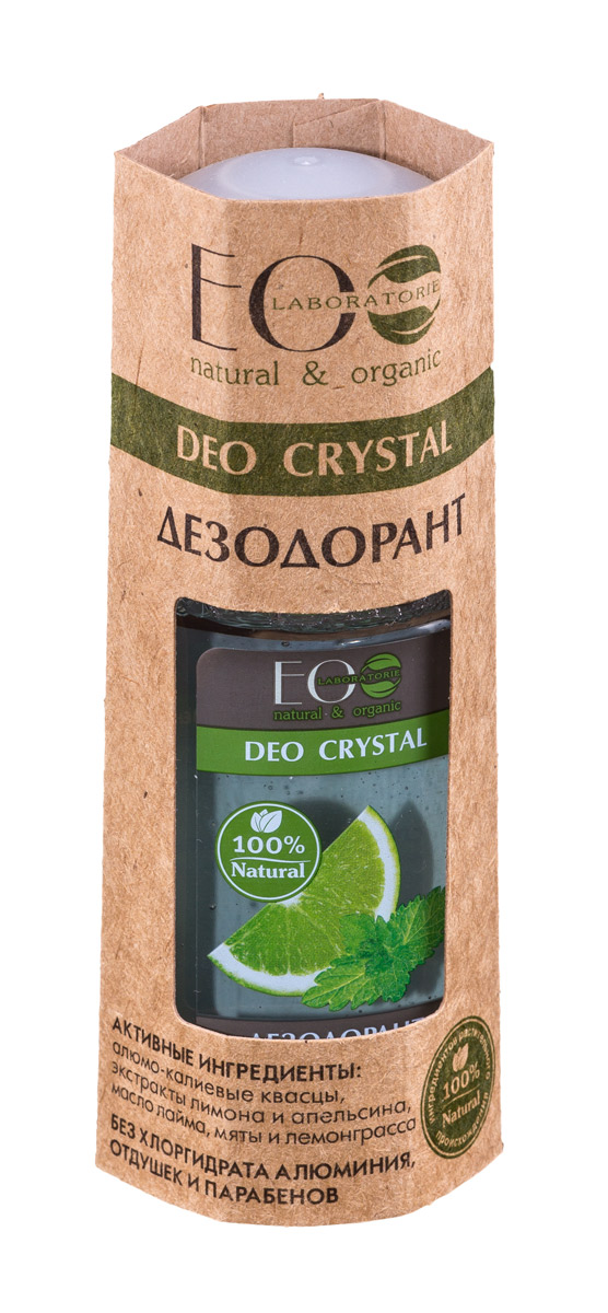 EcoLab ЭкоЛаб Дезодорант для тела Deo Crystal Лимон и апельсин 50 мл дезодорант спрей для тела tm crystal