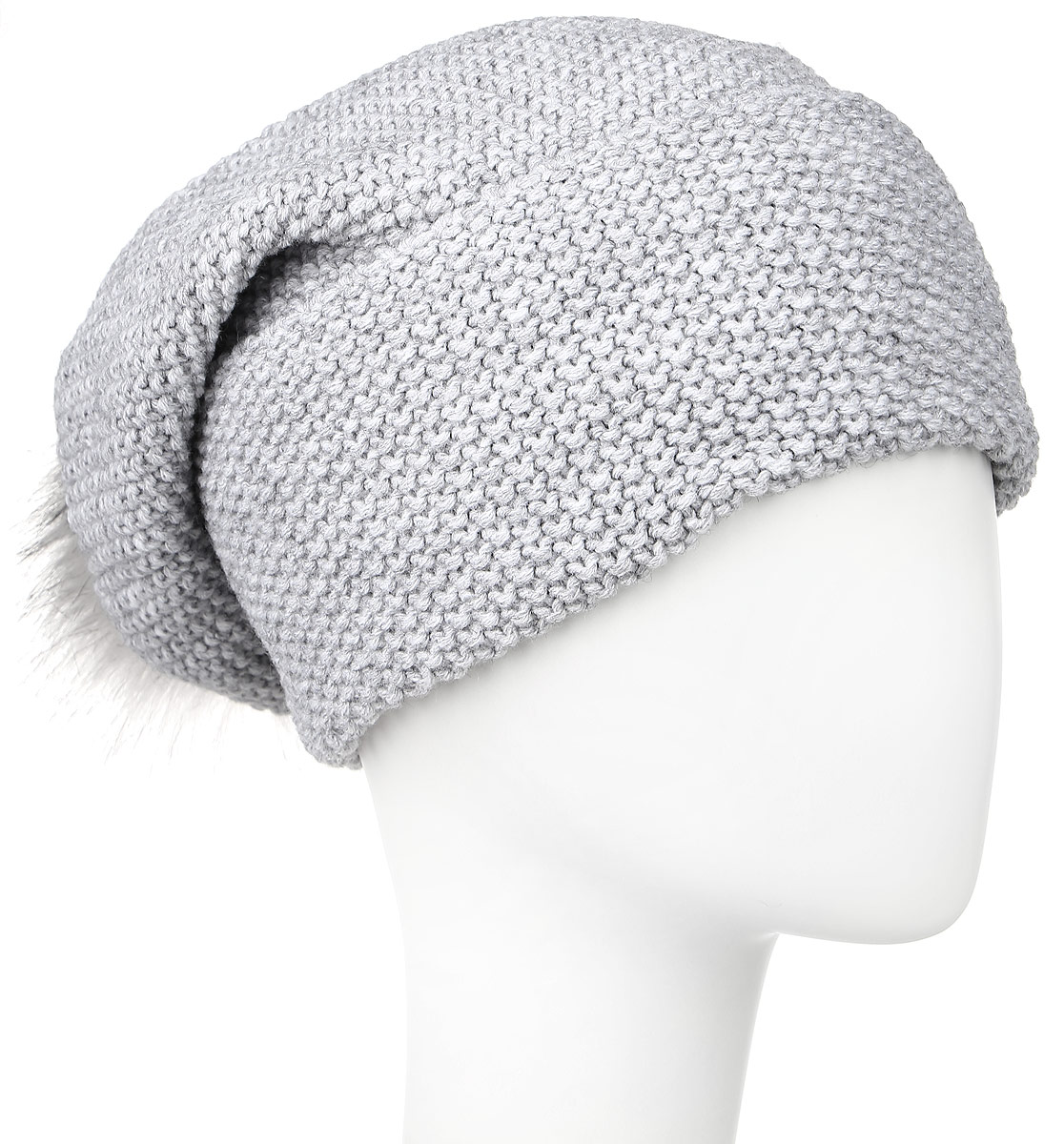 Шапка женская Baon, цвет: серый. B346539. Размер универсальныйB346539_LIGHT GREY Шапка женская Baon, цвет: серый. B346539. Размер универсальныйB346539_LIGHT GREYВязаная женская шапка Baon выполнена из высококачественной комбинированной пряжи из шерсти и акрила, что позволяет ей великолепно сохранять тепло и обеспечивает высокую эластичность и удобство посадки. Шапка украшена крупным помпоном из натурального меха на макушке.