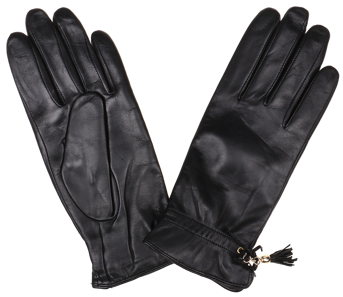 Перчатки женские Fabretti, цвет: черный. 12.37-1. Размер 7