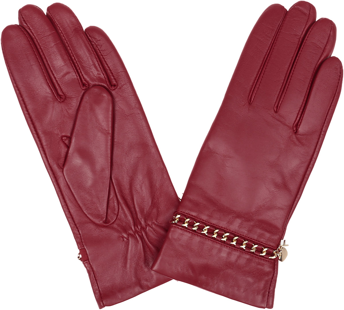 Перчатки женские Fabretti, цвет: красный. 9.87-7. Размер 7,5