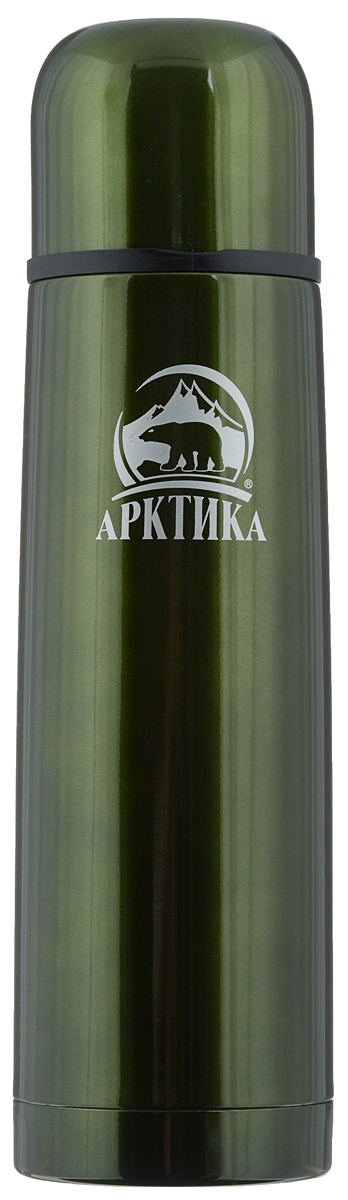 Термос Арктика, цвет: болотный, 0,5 л102-500 болотный Термос Арктика, цвет: болотный, 0,5 л102-500 болотныйПокрытый ярким лаком корпус термоса Арктика выполняет не только эстетическую функцию: практически каждый житель практически необъятной одной шестой части суши не понаслышке знает, каково это, когда кожа на морозе примерзает к стали. Цветной лак предохранит ваши руки от таких неприятностей. Ударопрочный корпус состоит из двух колб, выполненных из нержавеющей стали с вакуумом между ними. Термос оснащен удобной пробкой с каналами для наливания воды в полуоткрытом положении. Термос прост, надежен и безопасен. Безукоризненно выполняя свою основную функцию - сохранение нужной температуры внутри термоса - он будет радовать своего обладателя удобством, отличной эргономикой и привлекательной внешностью.Диаметр горлышка: 4,4 см.Диаметр основания: 6,9 см.Высота (с учетом крышки): 25 см.Время сохранения температуры (холодной и горячей): 18 часов.
