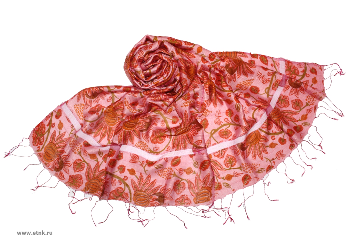 Палантин женский Ethnica, цвет: розовый. 223175н. Размер 70 см х 180 см