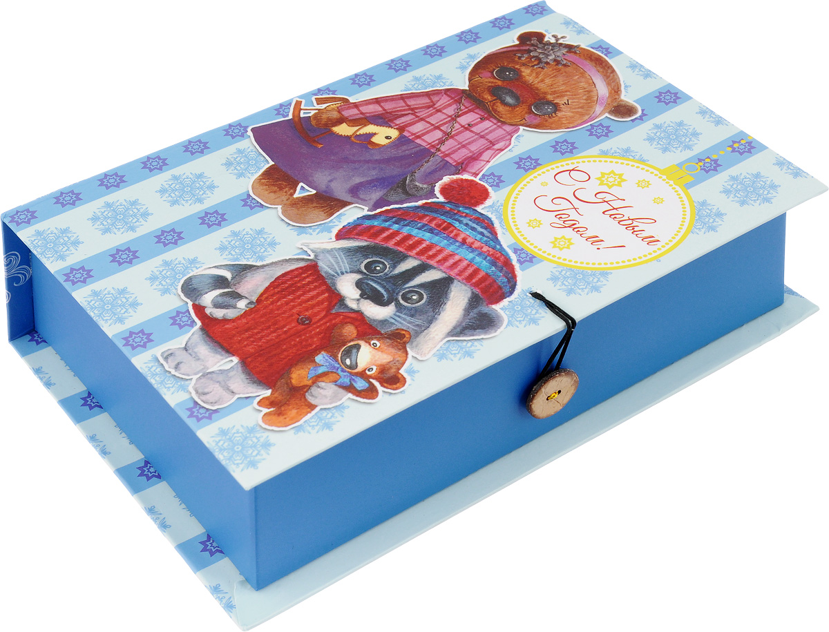 Коробка подарочная Феникс-Презент Милые игрушки, 20 х 14 х 6 см41777 Коробка подарочная Феникс-Презент Милые игрушки, 20 х 14 х 6 см41777Подарочная коробка Феникс-Презент Милые игрушки, выполненная из плотного картона, закрывается на пуговицу. Крышка оформлена ярким изображением и надписью С Новым годом!.Подарочная коробка - это наилучшее решение, если вы хотите порадовать ваших близких и создать праздничное настроение, ведь подарок, преподнесенный в оригинальной упаковке, всегда будет самым эффектным и запоминающимся. Окружите близких людей вниманием и заботой, вручив презент в нарядном, праздничном оформлении.Плотность картона: 1100 г/м2.
