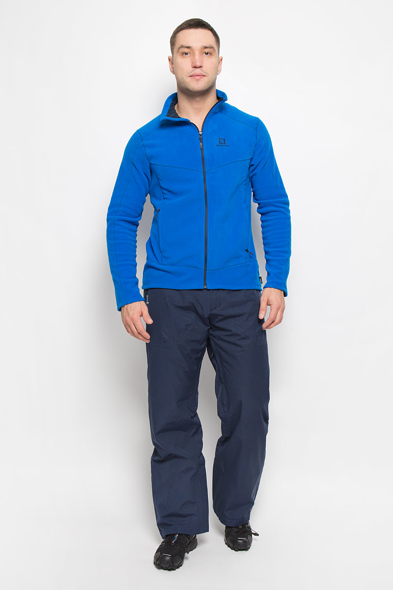 Брюки утепленные мужские Salomon Stormspotter Pant, цвет: темно-синий. L38275200. Размер XL (56/58)L38275200 Брюки утепленные мужские Salomon Stormspotter Pant, цвет: темно-синий. L38275200. Размер XL (56/58)L38275200Утепленные мужские брюки Stormspotter Pant от Salomon подарят вам особенный комфорт во время занятия спортом.Модель изготовлена из высококачественного полиэстера. Благодаря технологии Advanced Skin Dry 10/10 материал предотвращает проникновение влаги и хорошо пропускает воздух. Подкладка выполнена из нейлона и полиэстера. В качестве наполнителя используется полиэстер. Брюки прямого кроя застегиваются на металлическую кнопку и крючок в поясе, и ширинку на застежке-молнии. Широкий пояс дополнен вшитым ремешком с липучками и эластичной резинкой для идеальной посадки. На поясе имеются шлевки для ремня. С внутренней стороны брючины дополнены снегозащитными манжетами на резинках. Спереди находятся два накладных кармана с застежками-молниями. Вдоль внутренних швов проходят застежки-молнии, расстегнув которые обеспечивает естественная вентиляция.