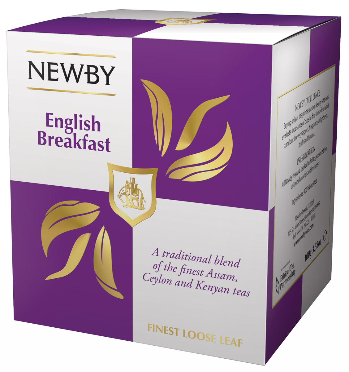 Newby English Breakfast черный листовой чай, 100 г0766031103287 Newby English Breakfast черный листовой чай, 100 г0766031103287Newby English Breakfast- популярная смесь черных сортов чая из Ассама, Цейлона и Кении. Сбалансированный терпкий солодовый вкус с приятными цитрусовыми и пряными нотками. Чашка крепкого чая насыщенного янтарного цвета и богатого вкуса идеальна для начала дня.