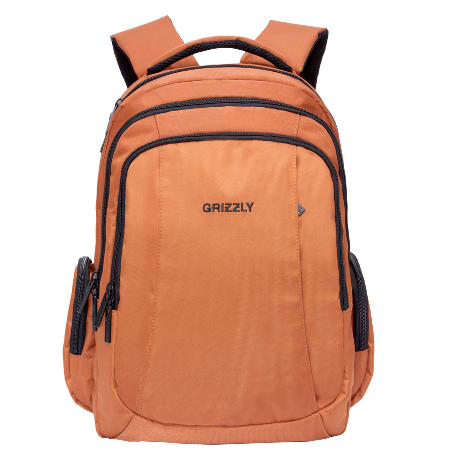Рюкзак городской Grizzly, цвет: коричневый. 32 л. RU-700-2/3RU-700-2/3 Рюкзак городской Grizzly, цвет: коричневый. 32 л. RU-700-2/3RU-700-2/3Рюкзак городской Grizzl выполнен из высококачественного нейлона.Рюкзак имеет петлю для подвешивания и две удобные лямки, длина которых регулируется с помощью пряжек. Изделие имеет три основных отделения, которые дополнены внутренним карманом на молнии, составным пеналом-органайзером и укрепленным карманом для ноутбука. Передняя стенка имеет втачной карман на застежке-молнии. Рюкзак оснащен двумя объемными боковыми карманами на молнии. Спинка дополнена анатомической укрепленной вставкой и стяжками-фиксаторами.