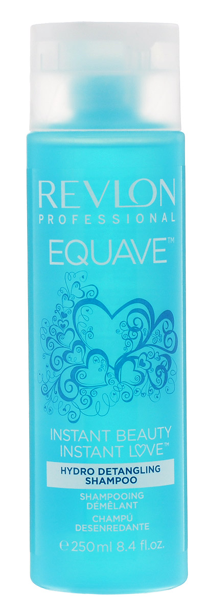Revlon Professional Equave Шампунь, облегчающий расчесывание волос Instant Beauty Hydro Nutritive Detangling 250 мл7203681000 Revlon Professional Equave Шампунь, облегчающий расчесывание волос Instant Beauty Hydro Nutritive Detangling 250 мл7203681000Шампунь, облегчающий расчесывание волос уменьшает спутанность, обладает восстановительным, укрепляющим эффектом. Препятствует возникновению сухости и придает волосам здоровый блеск и красоту.Специалисты компании Revlon создали для ослабленных, ломких, поврежденных и путающихся волос шампунь Hydro Detangling Shampoo с повышенным содержанием кератина. Этот шампунь создан на базе новых разработок компании и значительно облегчает процедуру расчесывания и укладки волос.Вы испытаете восхитительное ощущение легкости и чистоты! Шампунь мягко и глубоко очищает и кондиционирует волосы, укрепляет их и оздоравливает. Благодаря кератиновому питанию они становятся мягкими и прочными, здоровыми и сияющими.
