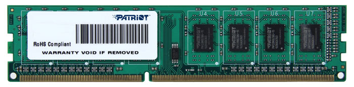 Patriot DDR3 DIMM 4GB 1333МГц модуль оперативной памяти (PSD34G13332)