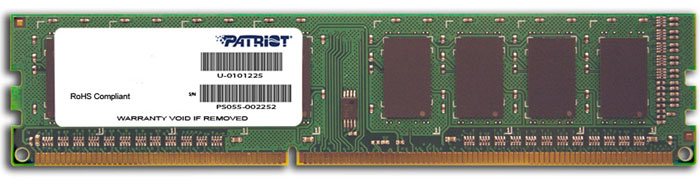 Patriot DDR3 DIMM 8GB 1600МГц модуль оперативной памяти (PSD38G16002)