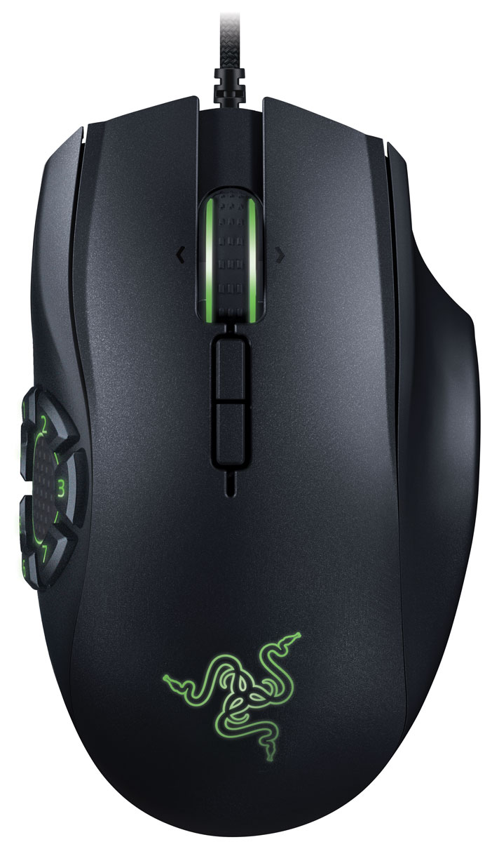 Razer Naga Hex V2 игровая мышьRZ01-01600100-R3G1 Razer Naga Hex V2 игровая мышьRZ01-01600100-R3G1Razer Naga Hex V2 выходит на новый уровень благодаря колесу из 7 кнопок и резиновой вставке для большого пальца, всего мышь предоставляет вам мгновенный доступ к 14 программируемым кнопкам. В сочетании с последним лазерным сенсором 5G от Razer с реальным разрешением в 16 000 dpi, Naga Hex V2 становится важнейшим помощником для MOBA геймеров, которые хотят получить абсолютное преимущество в игре.Колесо кнопок для большого пальца было сделано таким образом, чтобы кнопки располагались на равном расстоянии от большого пальца. Все кнопки можно программировать для быстрого доступа к различным командам. В центре колеса есть прорезиненная вставка — она гарантирует надёжный захват мыши, что особенно важно при совершении быстрых и резких движений в MOBA-играх.Если в игре требуется выполнять много быстрых и резких движений, нужно, чтобы мышь была способна точно воспроизводить ваши действия на экране.Колесико прокрутки, логотип и колесико для большого пальца подсвечиваются отдельно — вы сможете создать свою неповторимую световую картину и синхронизировать ее с другими устройствами Razer, поддерживающими Chroma.Razer подготовили для вас типовые стандартные профили для MOBA игр LOL и DOTA2. Используйте тот, который лучше подходит для вашего стиля игры или создайте свой собственный индивидуальный профиль на их основе.Razer Synapse 2.0 – новейшее запатентованное программное обеспечение, мозг Razer Naga Hex V2 – автоматически подключающее мышь к удаленному серверу для скачивания драйвера и обновлений прошивки, а также автоматически сохраняющее индивидуальные игровые настройки. Специально для Razer Naga Hex V2, возможности Razer Synapse 2.0 будут расширены, с целью хранения настроек для специального внутриигрового пользовательского интерфейса от Razer, предназначенного для игроков игр жанров МОВА и action-RPG.