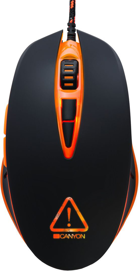 Canyon Deimos игровая мышь (CND-SGM4N)CND-SGM4N Canyon Deimos игровая мышь (CND-SGM4N)CND-SGM4NВы — смелый игрок, не знающий компромиссов? Deimos от Canyon — оптимальный вариант для для тех, кто любит стильный дизайн и знает толк в захватывающих динамичных играх. Эта мышь оснащена всем, что нужно для уверенной победы в любой игре: оптический сенсор нового поколения Sunplus, четыре уровня моментального переключения DPI, а также 7 кнопок, легко программируемых под ваши индивидуальные потребности. Выверенная до мелочей форма, оптимизированный вес, приятное на ощупь прорезиненное покрытие и стильная подсветка — качества дизайна мыши ни на шаг не отстают от ее технических параметров! Кроме того, мышка обладает встроенным модулем памяти, с помощью которого можно быстро переносить настройки с одного компьютера на другой. Драйверы адаптированы на русский язык, что значительно упрощает и ускоряет настройку мыши.