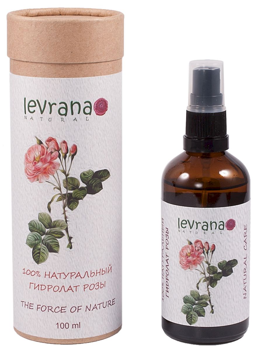 Levrana 100% Натуральный гидролат Розы, 100 млFW04 Levrana 100% Натуральный гидролат Розы, 100 млFW04100% натуральный гидролат цветков Дамасской Розы.Отлично восстанавливает кожу лица и контур век, эффективно устраняет сверхчувствительность кожи, помогает избавиться от темных кругов под глазами и припухлостей.Идеально для сухой, не менее эффективно для возрастной и чувствительной кожи.Гидролат можно использовать для ежедневного ухода за кожей и волосами, просто распылите гидролат когда хотите освежиться.