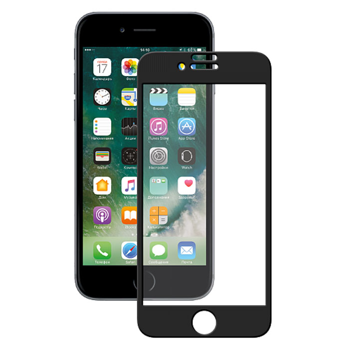 Deppa 3D защитное стекло для Apple iPhone 7 Plus, Black
