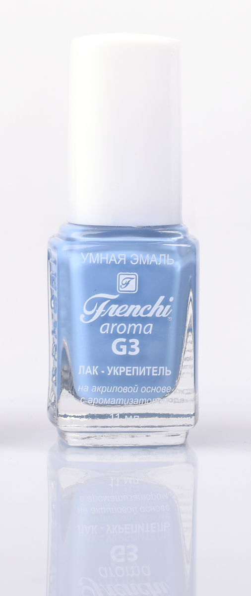Frenchi aroma G3 Лак-укрепитель на акриловой основе № 1, 11 млУТ00000787 Frenchi aroma G3 Лак-укрепитель на акриловой основе № 1, 11 млУТ00000787Лак на акриловой основе Frenchi G3 – это стойкость и безупречность Вашего маникюра в течение 7 дней.Лак на акриловой основе – это идеальный вариант для деловой женщины, в нашем современном мире, что позволяетженщине тратить меньше времени на посещение салоновкрасоты.