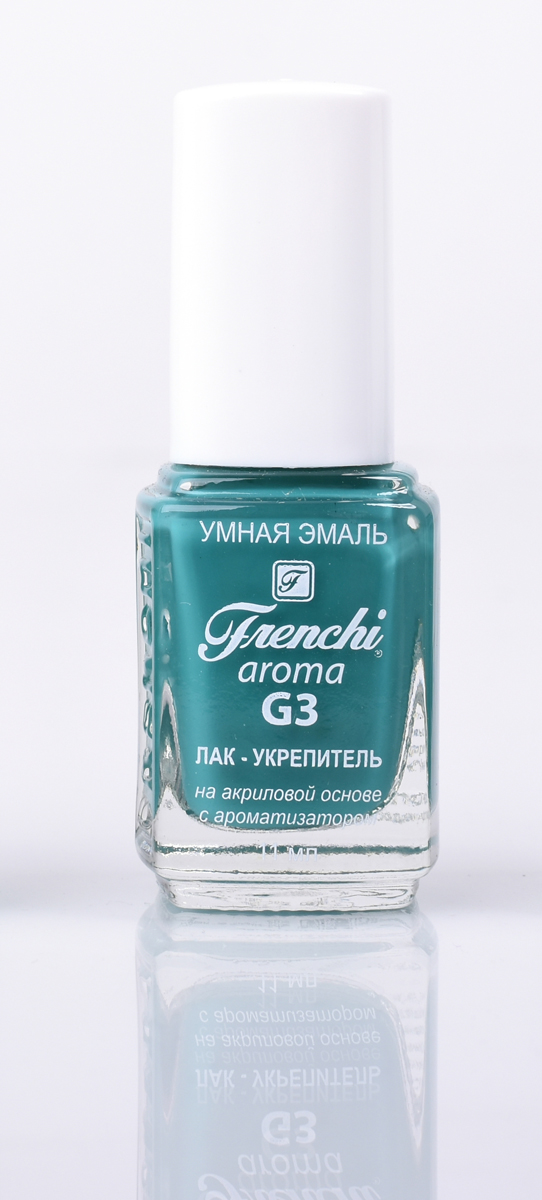 Frenchi aroma G3 Лак-укрепитель на акриловой основе № 5, 11 млУТ00000791 Frenchi aroma G3 Лак-укрепитель на акриловой основе № 5, 11 млУТ00000791Лак на акриловой основе Frenchi G3 – это стойкость и безупречность Вашего маникюра в течение 7 дней.Лак на акриловой основе – это идеальный вариант для деловой женщины, в нашем современном мире, что позволяетженщине тратить меньше времени на посещение салоновкрасоты.