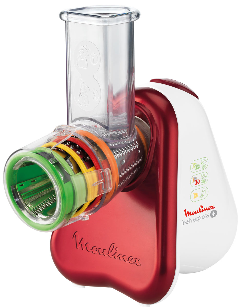 Moulinex DJ755G32 мультирезка1500859369 Moulinex DJ755G32 мультирезка1500859369Мультирезка Moulinex DJ755G32 гарантирует максимальную безопасность при использовании и удобство в работе. Вы можете быть уверены, что DJ755G32 - это высококачественный прибор, в котором применены новейшие технологии в области использования безопасных для здоровья материалов и компонентов. При помощи этого устройства вы сможете легко нарезать овощи для салатов, сыр, орехи или хлеб именно так, как вам необходимо.Ширина загрузочного отверстия: 57 x 57 ммСистема легкой замены насадок