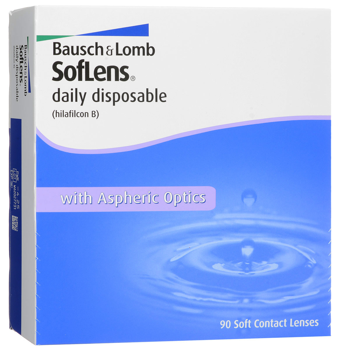 Bausch + Lomb контактные линзы Soflens Daily Disposable (90шт / 8.6 / -4.25)