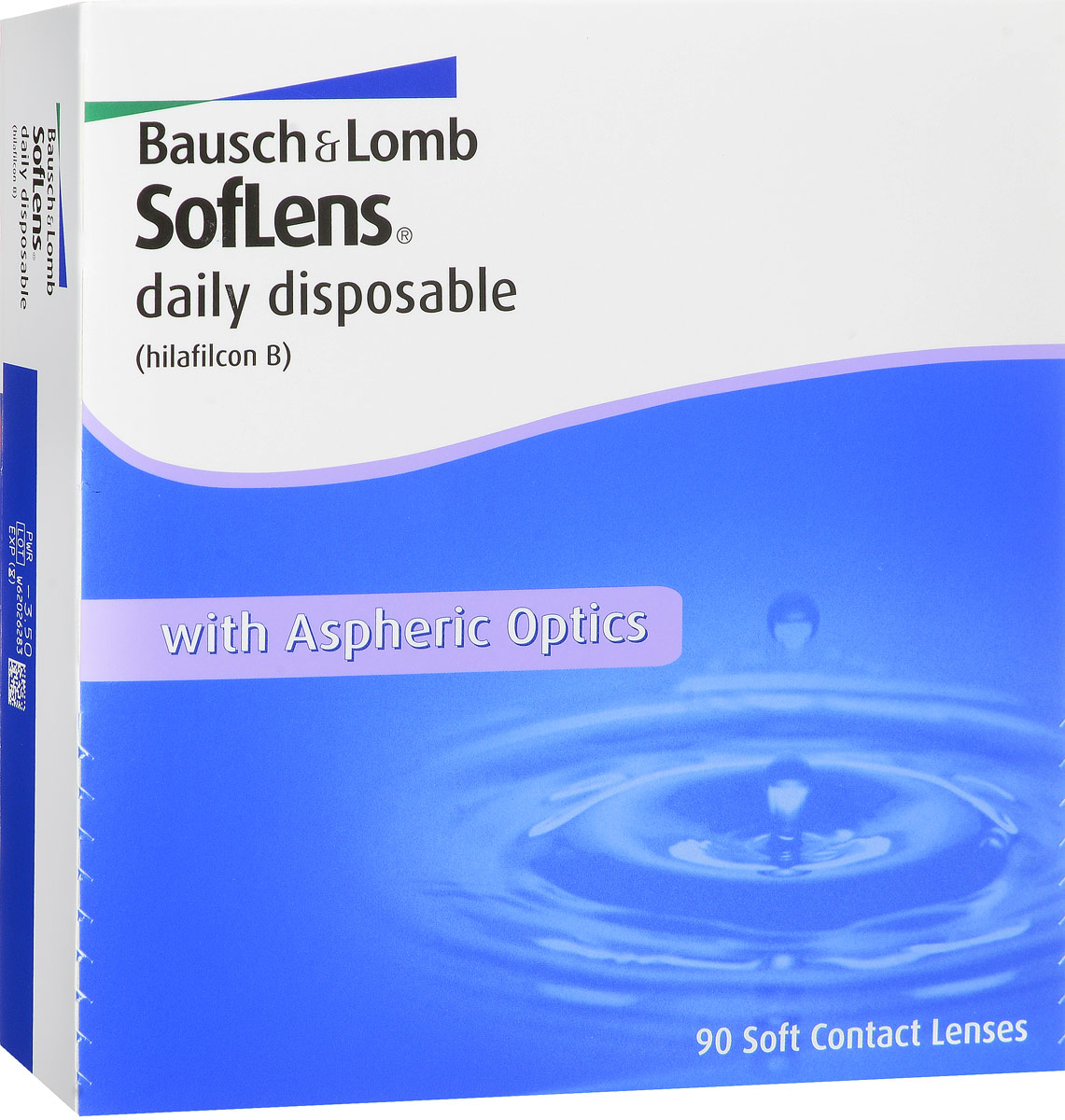Bausch + Lomb контактные линзы Soflens Daily Disposable (90шт / 8.6 / -3.50)