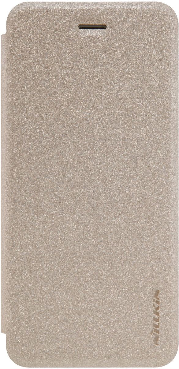 Nillkin Sparkle Leather Case чехол для Apple iPhone 7 Plus, Gold2000000123691 Nillkin Sparkle Leather Case чехол для Apple iPhone 7 Plus, Gold2000000123691Чехол Nillkin Sparkle Leather Case для Apple iPhone 7 Plus выполнен из высококачественного поликарбоната и экокожи. Он надежно фиксирует и защищает смартфон при падении. Обеспечивает свободный доступ ко всем разъемам и элементам управления.