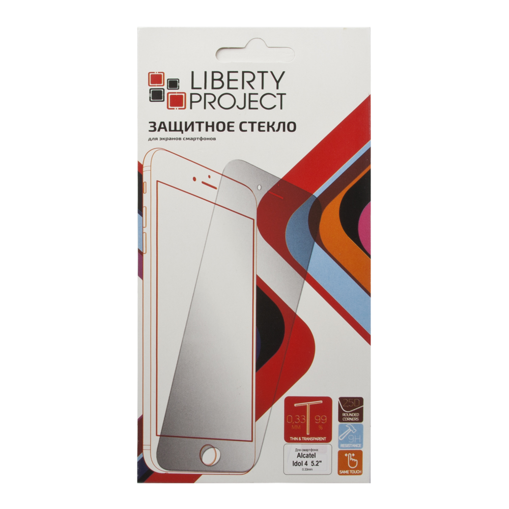 Liberty Project Tempered Glass защитное стекло для Alcatel Idol 4 5,2 (0,33 мм)0L-00028840 Liberty Project Tempered Glass защитное стекло для Alcatel Idol 4 5,2 (0,33 мм)0L-00028840Защитное стекло Liberty Project Tempered Glass для Alcatel Idol 4 обеспечивает надежную защиту сенсорного экрана устройства от большинства механических повреждений и сохраняет первоначальный вид дисплея, его цветопередачу и управляемость. В случае падения стекло амортизирует удар, позволяя сохранить экран целым и избежать дорогостоящего ремонта. Стекло обладает особой структурой, которая держится на экране без клея и сохраняет его чистым после удаления. Силиконовый слой предотвращает разлет осколков при ударе.
