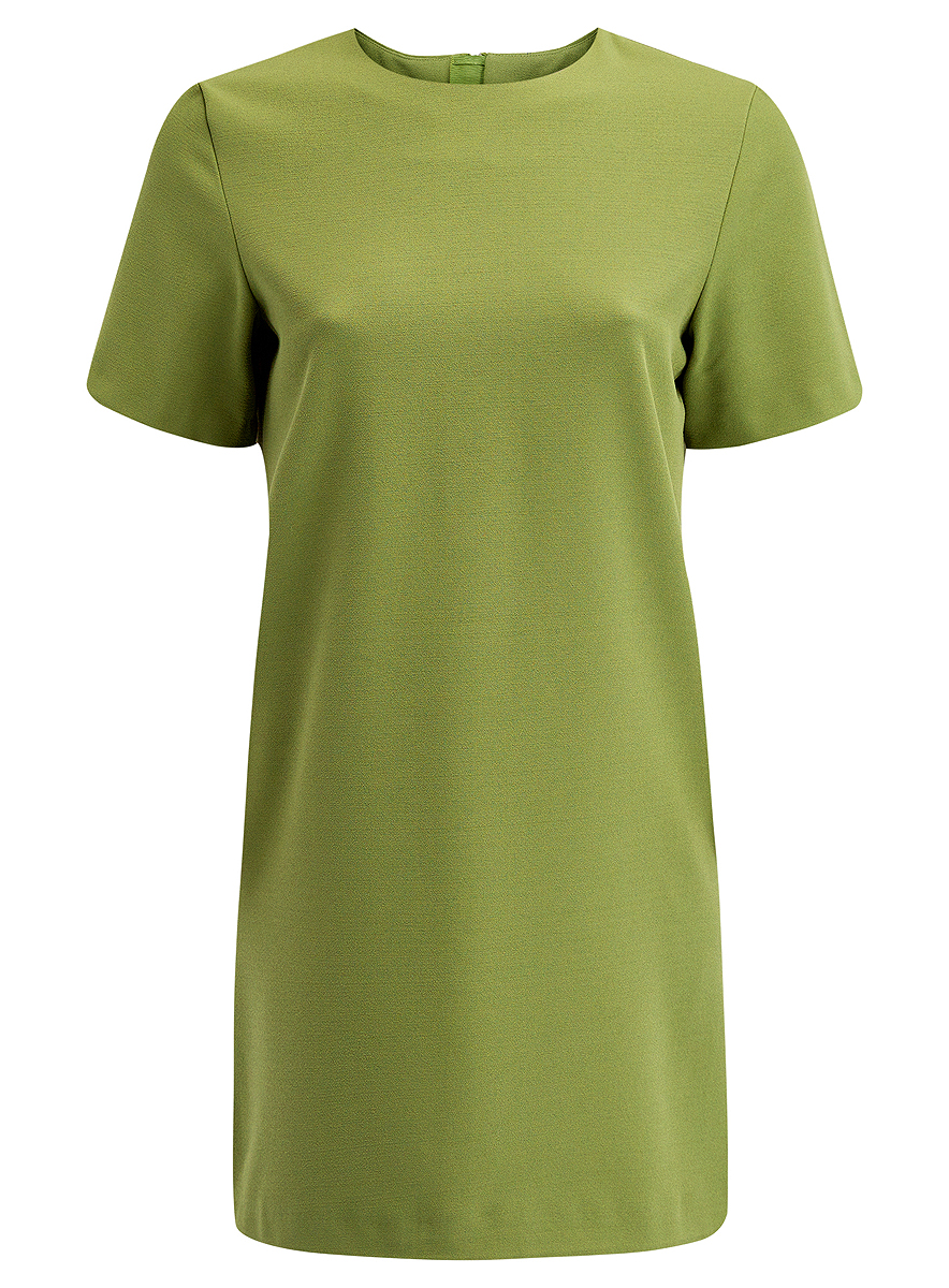 Платье oodji Collection, цвет: зеленый. 21910002/42354/6200N. Размер 44 (50-170)21910002/42354/6200N Платье oodji Collection, цвет: зеленый. 21910002/42354/6200N. Размер 44 (50-170)21910002/42354/6200NПлатье oodji Collection выполнено из высококачественного материала Модель с короткими рукавами имеет круглый вырез горловины и застегивается на молнию на спинке. Стильное решение для любого мероприятия.