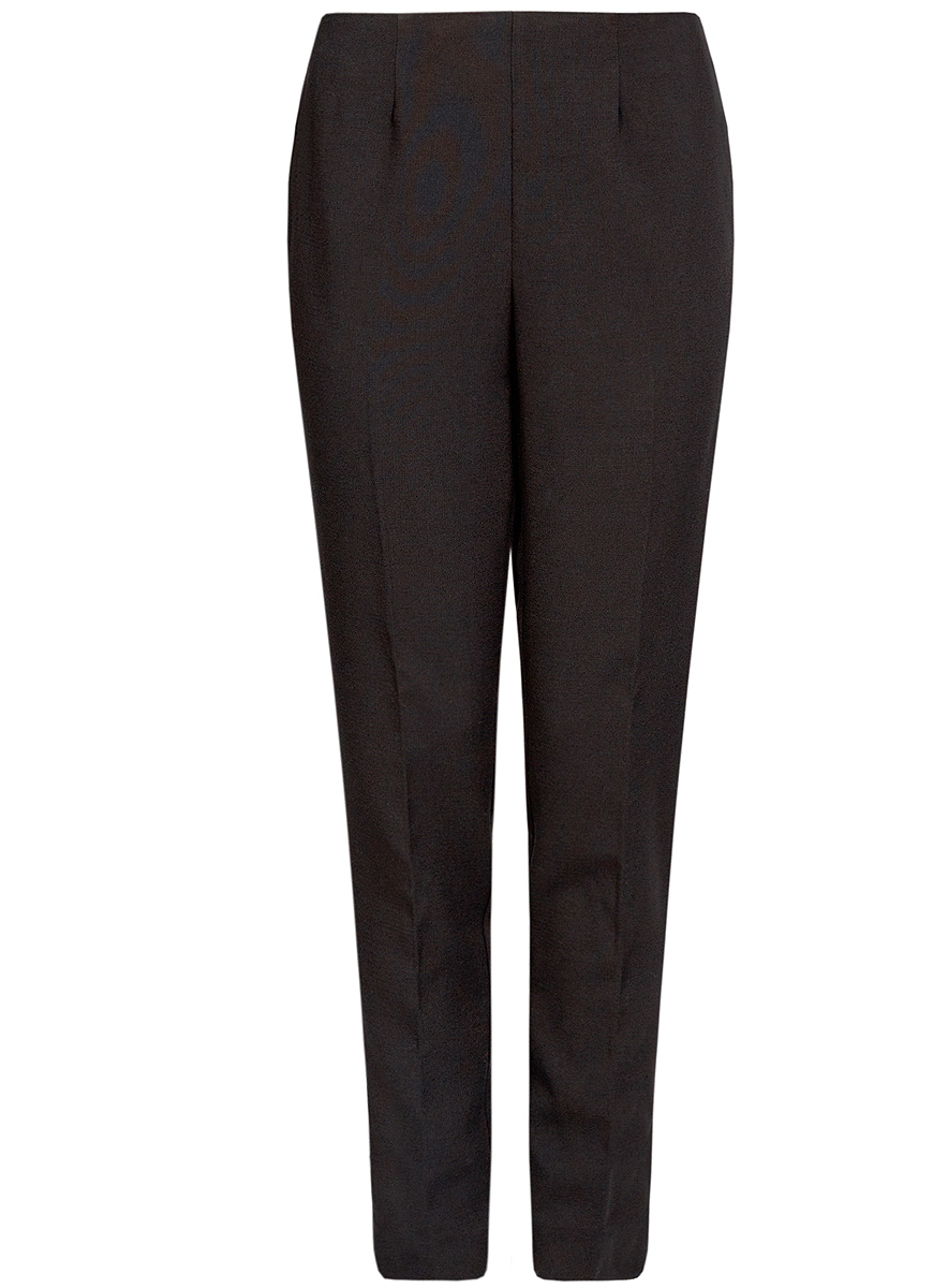 Брюки женские oodji Collection, цвет: черный. 21700199-2/31291/2900N. Размер 38 (44-170)21700199-2/31291/2900N Брюки женские oodji Collection, цвет: черный. 21700199-2/31291/2900N. Размер 38 (44-170)21700199-2/31291/2900NЖенские брюки oodji Collection стандартной посадки изготовлены из полиэстера с добавлением вискозы и эластана. Брюки застегиваются на застежку-молнию сбоку. Брючины слегка заужены и оформлены небольшими разрезами снизу.