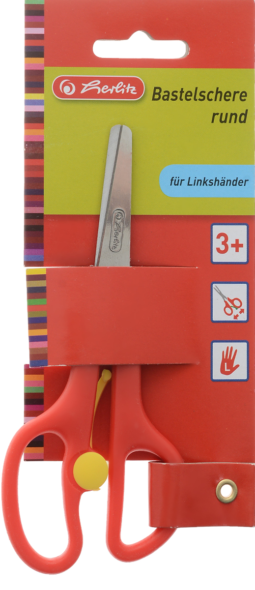 Herlitz Ножницы для детского творчества цвет красный8740045_красный Herlitz Ножницы для детского творчества цвет красный8740045_красныйНожницы для детского творчества Herlitz предназначены для левшей.Форма ножниц адаптирована для детской руки, закругленные концы лезвий гарантирую безопасность при работе с ними. Лезвия из шлифованной нержавеющей стали обеспечивают высокое качество резки.