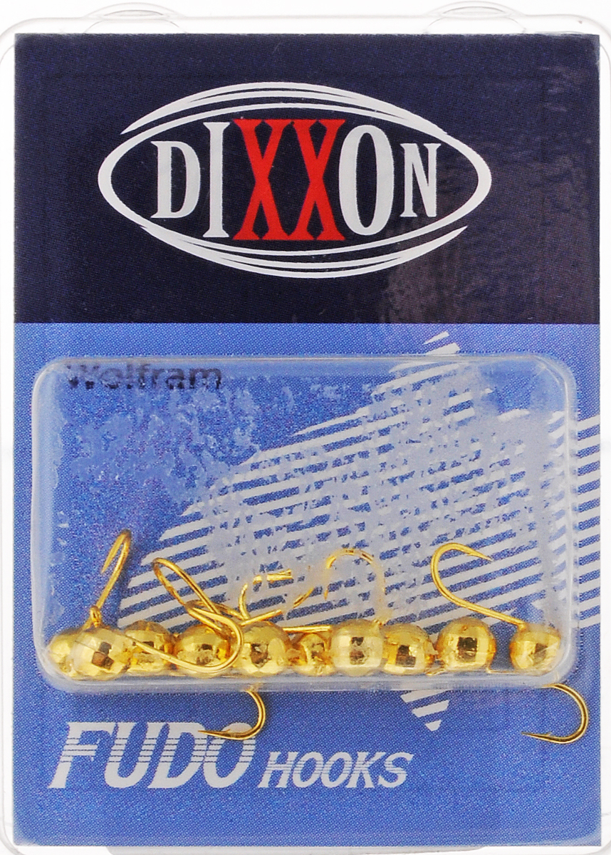 Мормышка вольфрамовая Dixxon-Russia, шар с ушком фигурный, цвет: золотистый, диаметр 4 мм, 0,6 г, 10 шт26834 Мормышка вольфрамовая Dixxon-Russia, шар с ушком фигурный, цвет: золотистый, диаметр 4 мм, 0,6 г, 10 шт26834Мормышка для подледной ловли Dixxon-Russia изготовлена из вольфрама и оснащена крючком. Главное достоинство вольфрамовой мормышки - большой вес при малом объеме. Эта особенность дает большие преимущества при ловле, так как позволяет быстро погрузить приманку на требуемую глубину и лучше чувствовать игру мормышки.Диаметр мормышки: 4 мм.