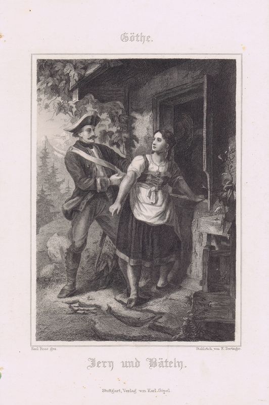 Йери и Бетели. Офорт. Германия, Штутгарт, 1880 год