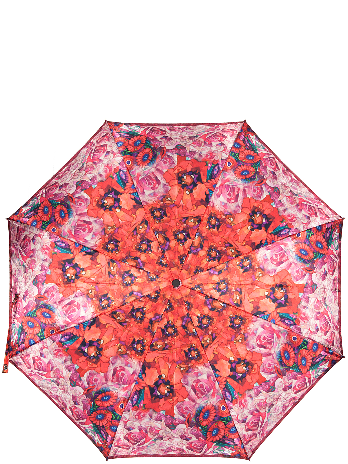 Зонт женский Eleganzza, автомат, 3 сложения, цвет: красный, белый, сиреневый. A3-05-0313LS