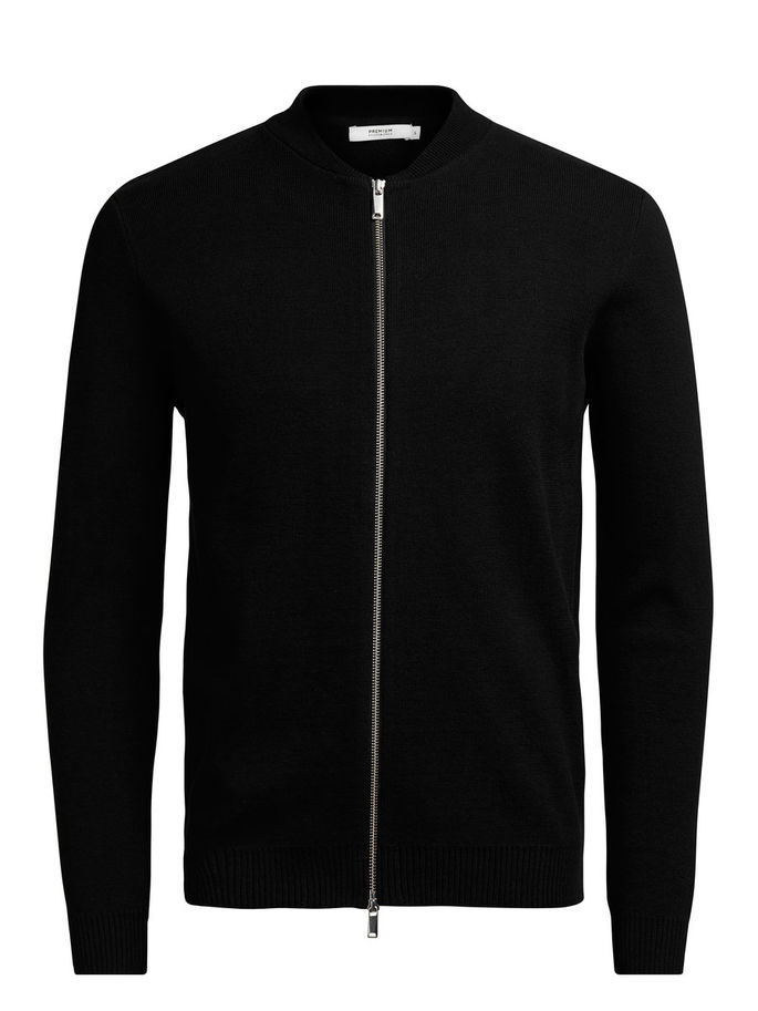 Кофта мужская Jack & Jones, цвет: черный. 12110238. Размер M (46)12110238_Black Кофта мужская Jack & Jones, цвет: черный. 12110238. Размер M (46)12110238_BlackМужская кофта Sela, выполнена из натурального хлопка. Модель с длинными рукавами и круглым вырезом горловины застегивается на застежку-молнию спереди. Манжеты рукавов, низ и вырез горловины изделия связаны резинкой.