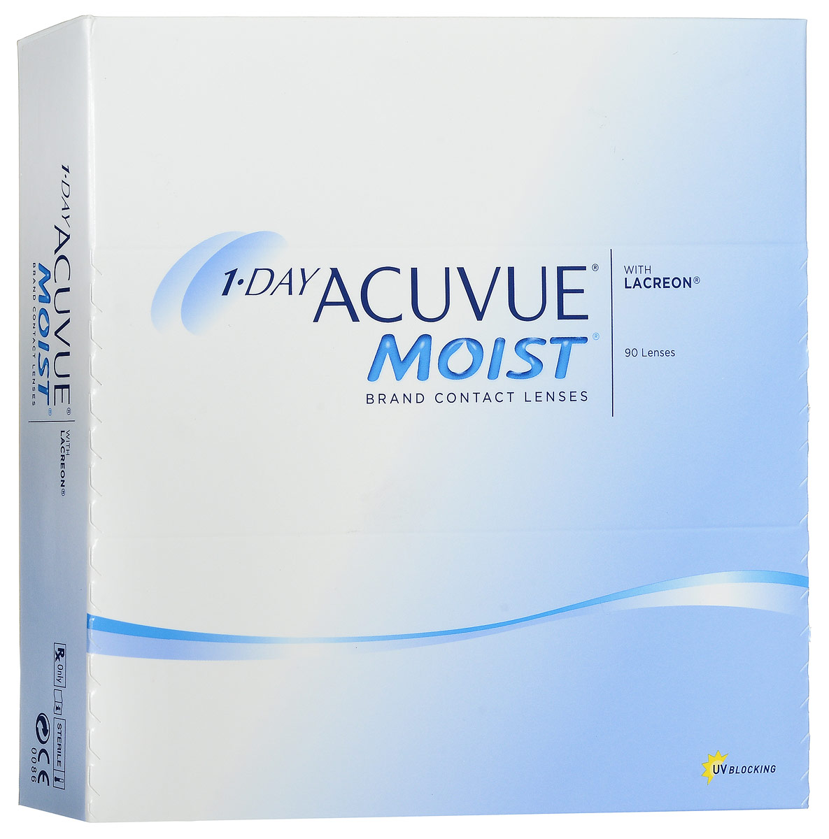 Johnson & Johnson контактные линзы 1-Day Acuvue Moist (90шт / 8.5 / -4.75)