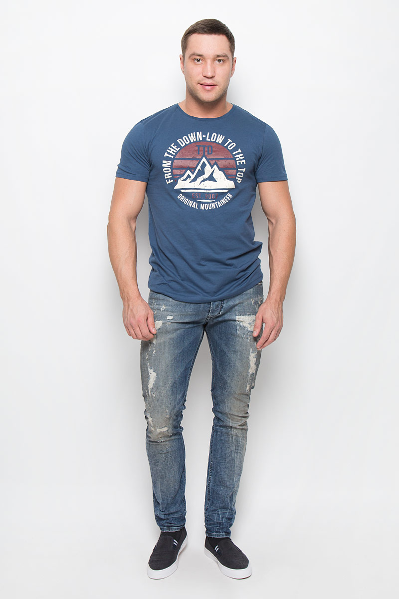 Джинсы мужские Diesel, цвет: синий. 00CKRI-0856X/01. Размер 32-32 (50-32)00CKRI-0856X/01 Джинсы мужские Diesel, цвет: синий. 00CKRI-0856X/01. Размер 32-32 (50-32)00CKRI-0856X/01Мужские джинсы Diesel выполнены из высококачественного эластичного хлопка. Джинсы-слим стандартной посадки застегиваются на пуговицу в поясе и ширинку на пуговицах, дополнены шлевками для ремня. Джинсы имеют классический пятикарманный крой: спереди модель дополнена двумя втачными карманами и одним маленьким накладным кармашком, а сзади - двумя накладными карманами. Джинсы украшены декоративными потертостями.