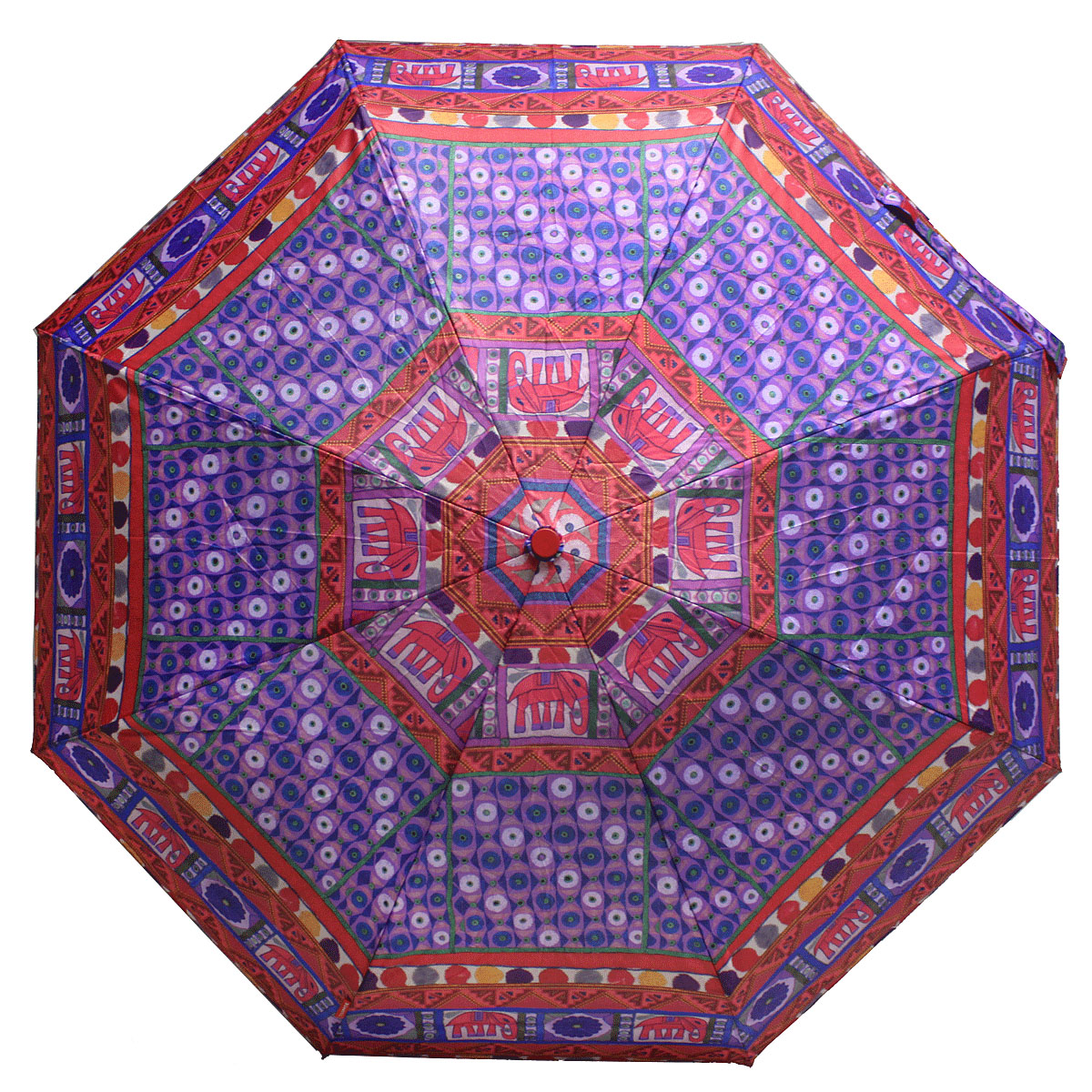 Зонт женский Bisetti, цвет: фиолетовый, бордовый. 35167-2