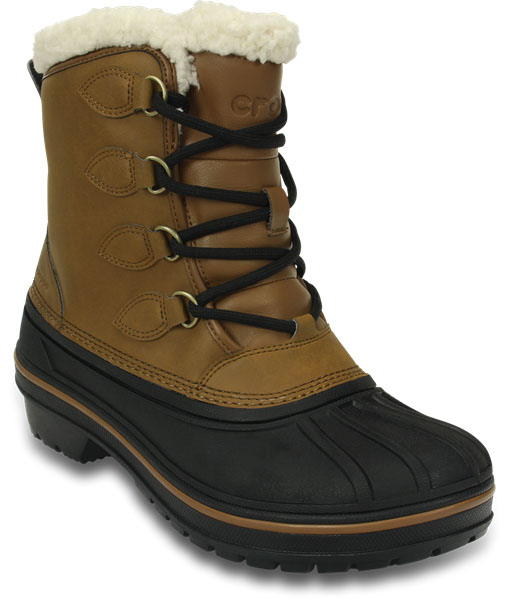 Ботинки женские Crocs AllCast II Boot, цвет: коричнево-оливковый. 203430-209. Размер 7 (37)